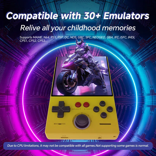 FLLBW Retro Handheld Console 4.0" IPS Linux-based retro gaming OS 128GB | iGameConsole 2026 Mid-Range | Supports GBA SNES PS1 22000+ Preloaded Games Plug and Play | Back to School Gift for Kids Adults Dad | 128GB Starter Value Edition