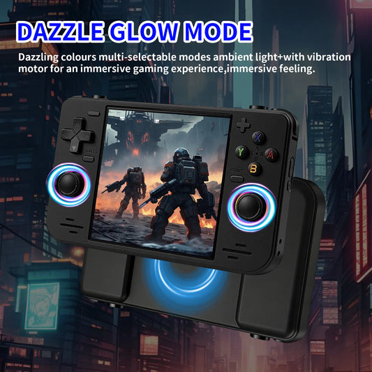 R36S Retro Handheld Console 4.0" IPS Linux-based retro gaming OS (ArkOS community firmware) 64GB | iGameConsole 2026 Mid-Range | Supports GBA SNES PS1 22000+ Preloaded Games Plug and Play | Back to School Gift for Kids Adults Dad