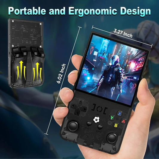 R36MAX Retro Handheld Console 3.5" IPS Linux-based retro gaming OS (ArkOS community firmware) 64GB+ | iGameConsole 2026 Mid-Range | Supports GBA SNES PS1 N64 PSP Preloaded Games Plug and Play | Back to School Gift for Retro Gamers Adults Collectors