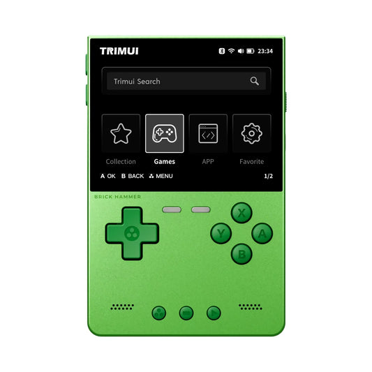 TrimUIBrick Retro Handheld Console 3.2" IPS Linux-based retro gaming OS (CrossMix community firmware) 64GB | iGameConsole 2026 Flagship | Supports GBA SNES PS1 13000+ Preloaded Games Plug and Play | Back to School Gift for Kids Adults Dad
