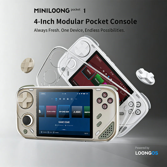 iGameConsole MINILOONG Retro Handheld Console Linux-based retro gaming OS 64GB | iGameConsole 2026 Flagship | Supports GBA SNES PS1 14000+ Preloaded Games Plug and Play | Back to School Gift for Kids Adults Dad