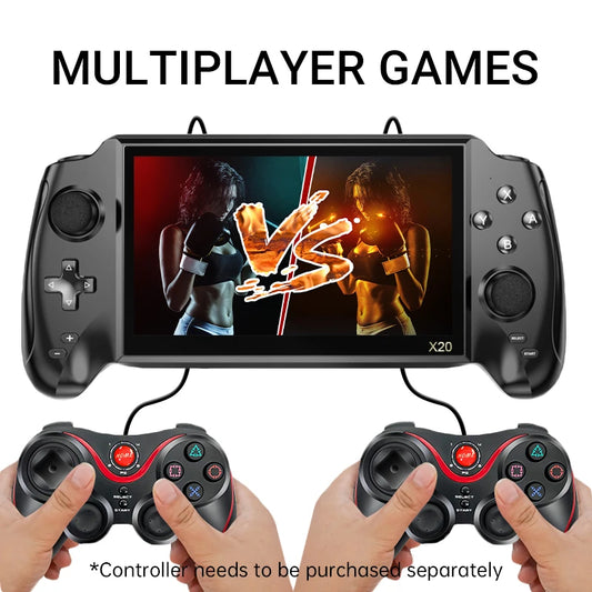 Powkiddy Retro Handheld Console 7.0" IPS Linux-based retro gaming OS 16GB+ | iGameConsole 2026 Premium | Supports GBA SNES PS1 1000+ Preloaded Games Plug and Play | Back to School Gift for Kids Adults Dad | Nostalgic Classic Gaming Childhood Memories