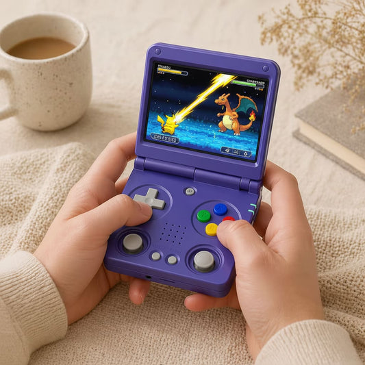 RG34XX Retro Handheld Console 3.4" IPS Linux-based retro gaming OS 64GB+ | iGameConsole 2026 Flagship | Supports GBA SNES PS1 PSP Dreamcast 1000+ Preloaded Games Plug and Play | Back to School Gift for Kids Adults Dad | WiFi Enabled