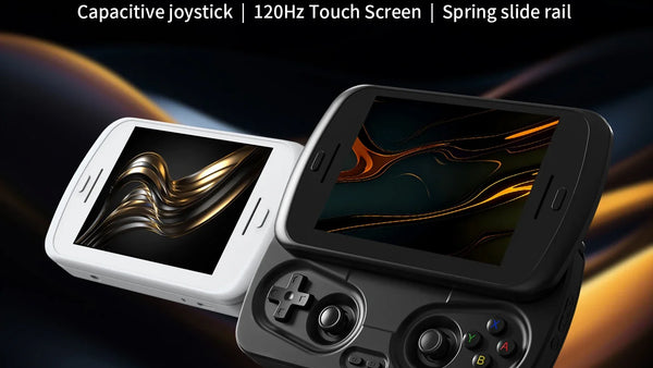 RG Slide source design graphic with black controls exposed and white screen closed