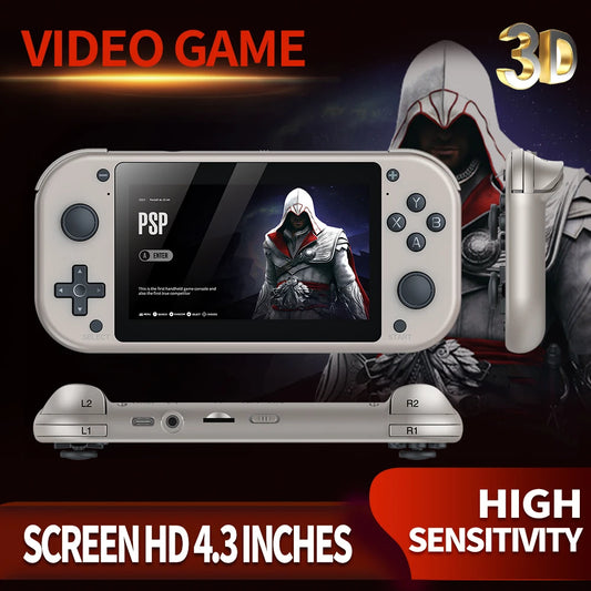 iGameConsole BOYHOM Retro Handheld Console 4.3" IPS Linux-based retro gaming OS 64GB+ | iGameConsole 2026 Mid-Range | Supports GBA SNES PS1 1000+ Preloaded Games Plug and Play | Back to School Gift for Kids Adults Dad