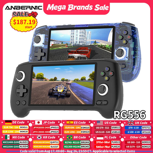 Anbernic Retro Handheld Console 5.48" IPS Linux-based retro gaming OS 64GB | iGameConsole 2026 Flagship | Supports GBA SNES PS1 1000+ Preloaded Games Plug and Play | Back to School Gift for Kids Adults Dad | WiFi Enabled
