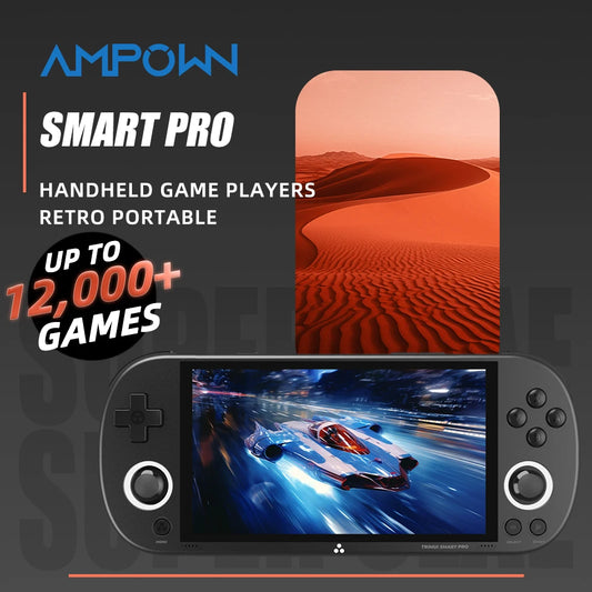 TrimUISmartPro Retro Handheld Console 4.96" IPS Linux-based retro gaming OS (CrossMix community firmware) 64GB | iGameConsole 2026 Flagship | Supports GBA SNES PS1 N64 13000+ Preloaded Games Plug and Play