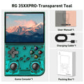 RG35XX+ Retro Handheld Console 3.5" IPS Linux-based retro gaming OS (muOS community firmware) 64GB | iGameConsole 2026 Premium | Supports GBA SNES PS1 1000+ Preloaded Games Plug and Play | Back to School Gift for Kids Adults Dad