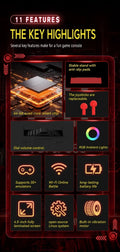 FLLBW Retro Handheld Console Linux-based retro gaming OS 64GB+ | iGameConsole 2026 Premium | Supports GBA SNES PS1 18000+ Preloaded Games Plug and Play | Back to School Gift for Kids Adults Dad | WiFi Enabled | 64GB+ Starter Value Edition