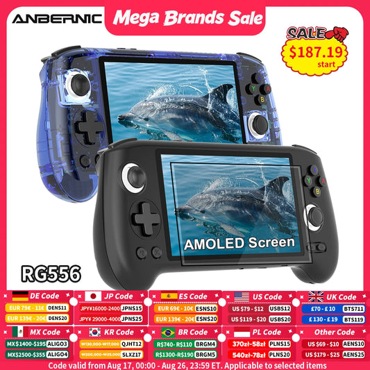 Anbernic Retro Handheld Console 5.48" IPS Linux-based retro gaming OS 64GB | iGameConsole 2026 Flagship | Supports GBA SNES PS1 2000+ Preloaded Games Plug and Play | Back to School Gift for Kids Adults Dad | WiFi Enabled