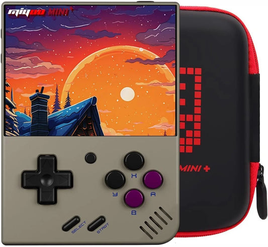 MiyooMini+ Retro Handheld Console 3.5" IPS Linux-based retro gaming OS (OnionOS community firmware) 64GB | iGameConsole 2026 Premium | Supports GBA SNES PS1 1000+ Preloaded Games Plug and Play | Back to School Gift for Retro Gamers Adults Collectors