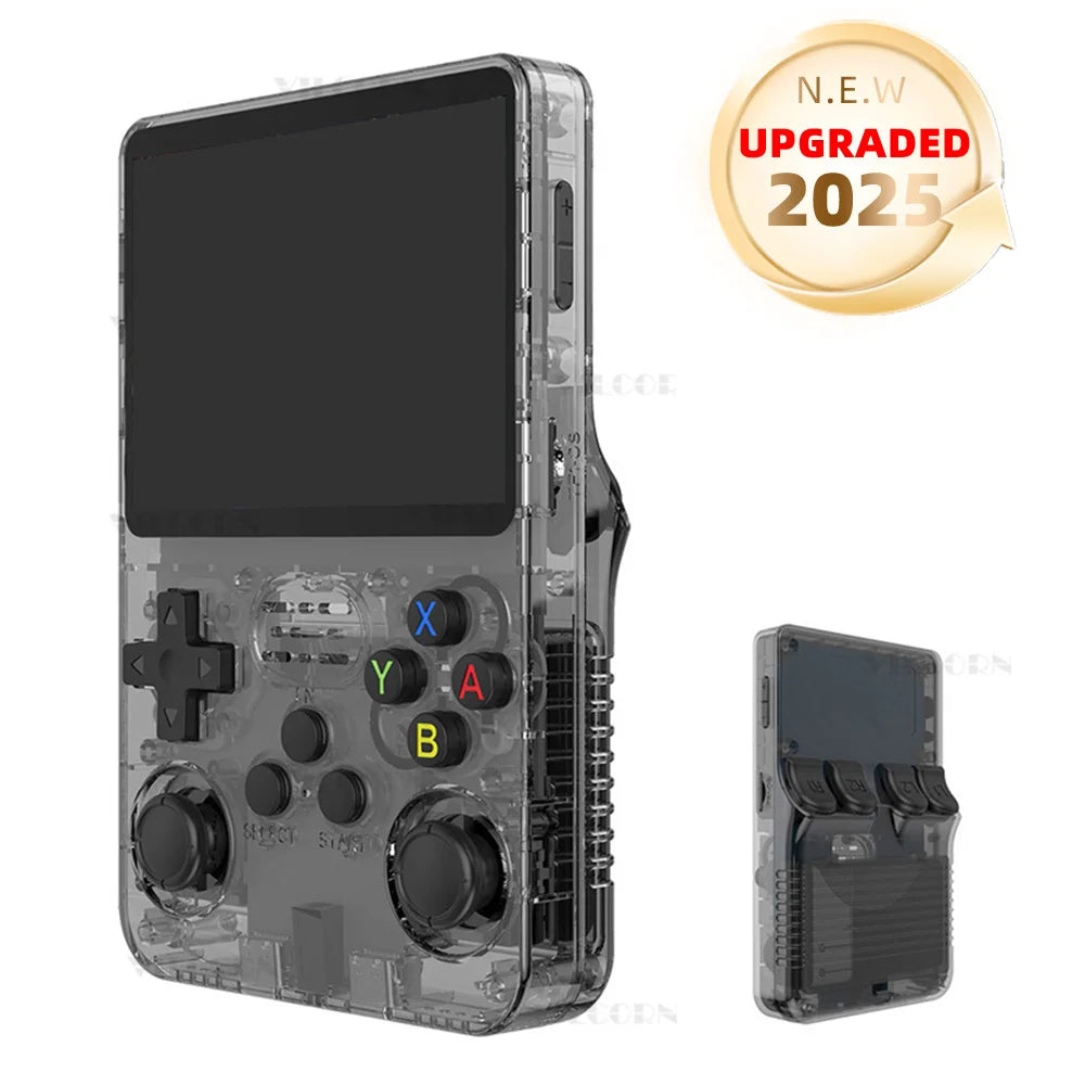 R36S Retro Handheld Console 3.5" IPS Linux-based retro gaming OS (ArkOS community firmware) 64GB | iGameConsole 2026 Premium | Supports GBA SNES PS1 N64 PSP MAME 1000+ Preloaded Games Plug and Play | Back to School Gift for Kids Adults Dad