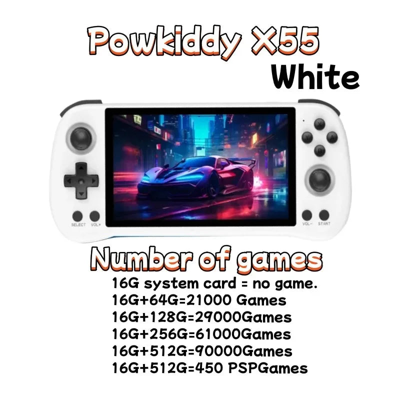 X55 Retro Handheld Console 5.5" IPS Linux-based retro gaming OS 64GB | iGameConsole 2026 Premium | Supports GBA SNES PS1 PSP 90000+ Preloaded Games Plug and Play | Back to School Gift for Kids Adults Dad | 64GB Extended Library Edition