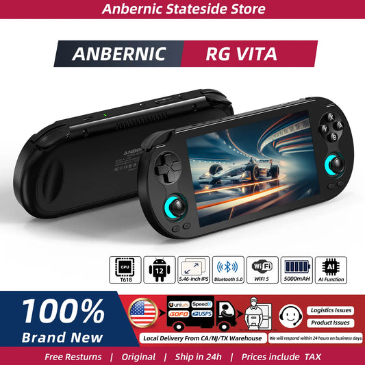 Anbernic Retro Handheld Console Linux-based retro gaming OS 64GB | iGameConsole 2026 Flagship | Supports GBA SNES PS1 12000+ Preloaded Games Plug and Play | Back to School Gift for Kids Adults Dad | WiFi Enabled