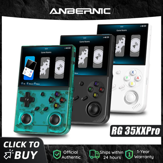 RG35XX+ Retro Handheld Console 3.5" IPS Linux-based retro gaming OS (muOS community firmware) 64GB | iGameConsole 2026 Premium | Supports GBA SNES PS1 1000+ Preloaded Games Plug and Play | Back to School Gift for Kids Adults Dad