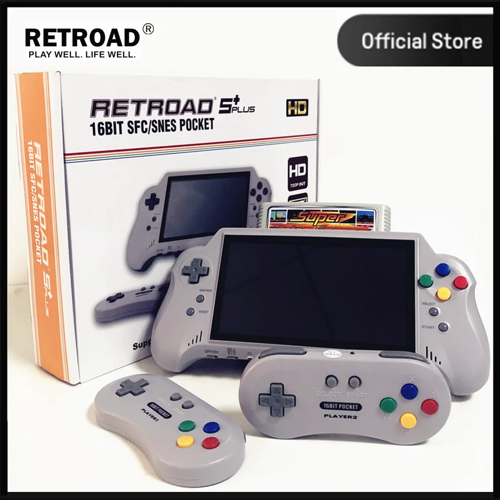 iGameConsole 16BIT Retro Handheld Console 7" IPS Linux-based retro gaming OS 64GB | iGameConsole 2026 Flagship | Supports GBA SNES NES PS1 GBC 1000+ Preloaded Games Plug and Play | Back to School Gift for Kids Adults Dad