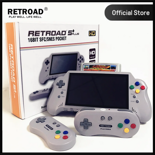 iGameConsole 16BIT Retro Handheld Console 7" IPS Linux-based retro gaming OS 64GB | iGameConsole 2026 Flagship | Supports GBA SNES NES PS1 GBC 1000+ Preloaded Games Plug and Play | Back to School Gift for Kids Adults Dad