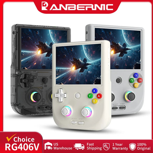 Anbernic Retro Handheld Console 4" IPS Linux-based retro gaming OS 64GB | iGameConsole 2026 Flagship | Supports GBA SNES PS1 8000+ Preloaded Games Plug and Play | Back to School Gift for Kids Adults Dad | WiFi Enabled