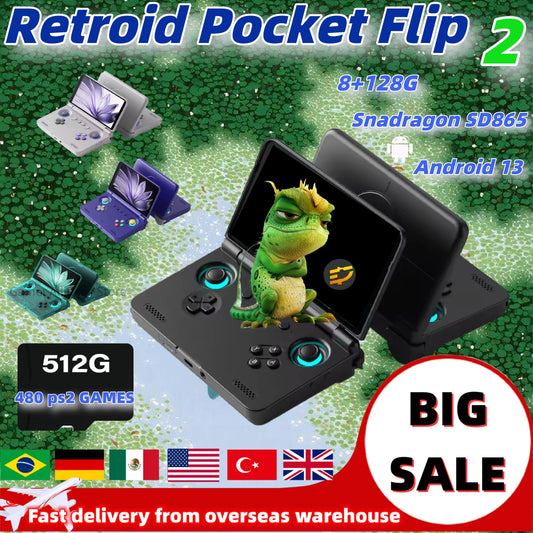 RP5 Retro Handheld Console 5.5" IPS Android retro handheld 64GB | iGameConsole 2026 Flagship | Supports GBA SNES PS1 N64 PSP DS 45000+ Preloaded Games Plug and Play | Back to School Gift for Retro Gamers Collectors Enthusiasts