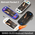 RP5 Retro Handheld Console 5.5" IPS Android retro handheld 64GB | iGameConsole 2026 Flagship | Supports GBA SNES PS1 N64 PSP DS Preloaded Games Plug and Play | Back to School Gift for Retro Gamers Collectors Enthusiasts | Offline Single Player Gaming