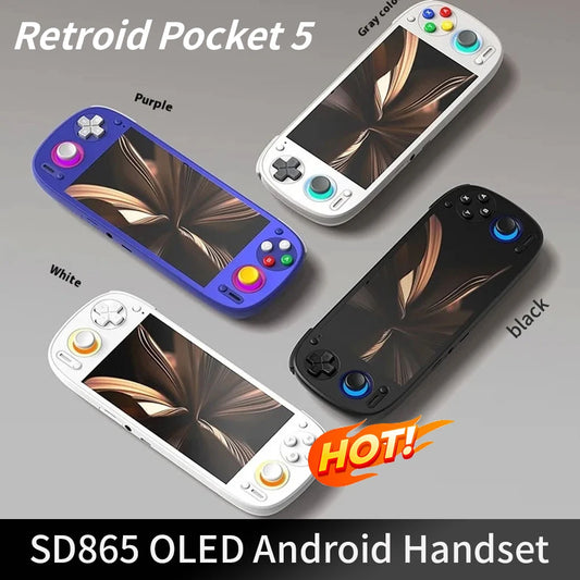 RP5 Retro Handheld Console 5.5" IPS Android retro handheld 64GB | iGameConsole 2026 Flagship | Supports GBA SNES PS1 N64 PSP DS Preloaded Games Plug and Play | Back to School Gift for Retro Gamers Collectors Enthusiasts | Offline Single Player Gaming