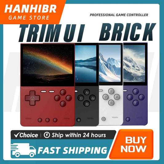 TrimUIBrick Retro Handheld Console 3.2" IPS Linux-based retro gaming OS (CrossMix community firmware) 64GB | iGameConsole 2026 Premium | Supports GBA SNES PS1 14000+ Preloaded Games Plug and Play | Back to School Gift for Kids Adults Dad