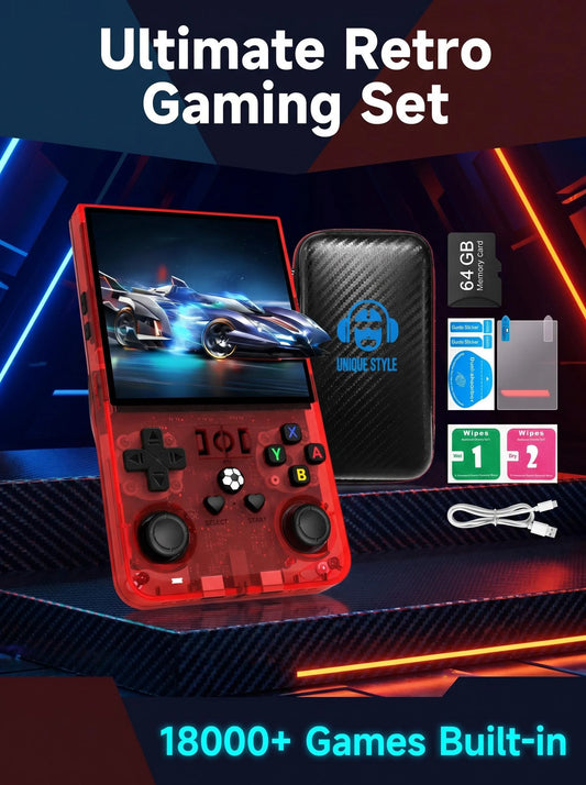 R36MAX Retro Handheld Console 4.0" IPS Linux-based retro gaming OS (ArkOS community firmware) 128GB | iGameConsole 2026 Mid-Range | Supports GBA SNES PS1 N64 PSP Preloaded Games Plug and Play | Back to School Gift for Retro Gamers Adults Collectors