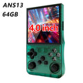 GameinjaANS13 Retro Handheld Console 4.0" IPS Linux-based retro gaming OS 64GB | iGameConsole 2026 Budget-Friendly | Supports GBA SNES PS1 1000+ Preloaded Games Plug and Play | Back to School Gift for Kids Adults Dad | Available in Multiple Colors Styles
