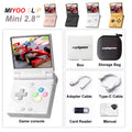 MiyooMini+ Retro Handheld Console 2.8" IPS Linux-based retro gaming OS (OnionOS community firmware) 64GB | iGameConsole 2026 Premium | Supports GBA SNES PS1 8000+ Preloaded Games Plug and Play | Back to School Gift for Retro Gamers Adults Collectors