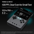 TrimUIBrick Retro Handheld Console 3.2" IPS Linux-based retro gaming OS (CrossMix community firmware) 64GB | iGameConsole 2026 Premium | Supports GBA SNES PS1 N64 PSP NDS 13000+ Preloaded Games Plug and Play | Back to School Gift for Kids Adults Dad