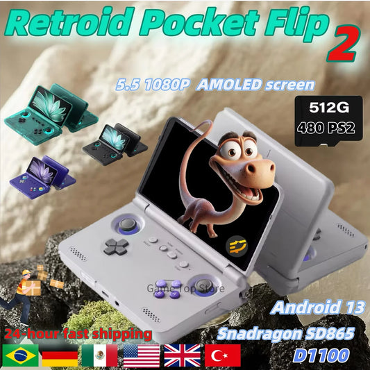 Retroid Retro Handheld Console 5.5" IPS Android retro handheld 64GB | iGameConsole 2026 Flagship | Supports GBA SNES PS1 N64 PSP DS 60000+ Preloaded Games Plug and Play | Back to School Gift for Retro Gamers Collectors Enthusiasts