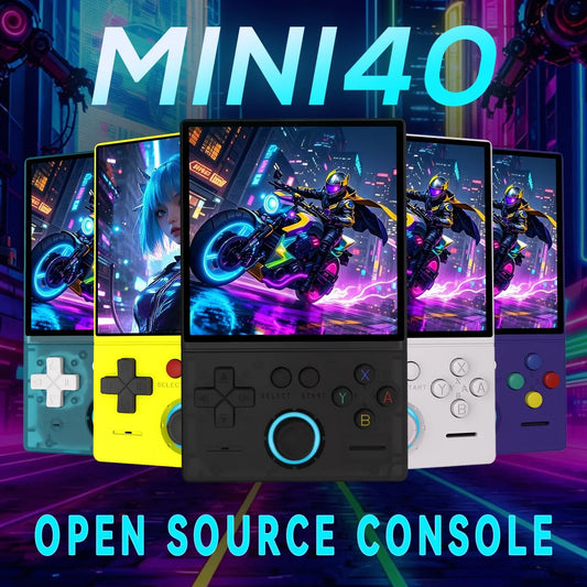 FLLBW Retro Handheld Console 4.0" IPS Linux-based retro gaming OS 128GB | iGameConsole 2026 Mid-Range | Supports GBA SNES PS1 22000+ Preloaded Games Plug and Play | Back to School Gift for Kids Adults Dad | 128GB Starter Value Edition