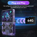R36S Retro Handheld Console 3.5" IPS Linux-based retro gaming OS (ArkOS community firmware) 64GB | iGameConsole 2026 Budget-Friendly | Supports GBA SNES PS1 PSP GBC 18000+ Preloaded Games Plug and Play | Back to School Gift for Kids Adults Dad
