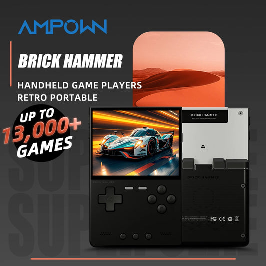 TrimUIBrick Retro Handheld Console 3.2" IPS Linux-based retro gaming OS (CrossMix community firmware) 64GB | iGameConsole 2026 Flagship | Supports GBA SNES PS1 13000+ Preloaded Games Plug and Play | Back to School Gift for Kids Adults Dad