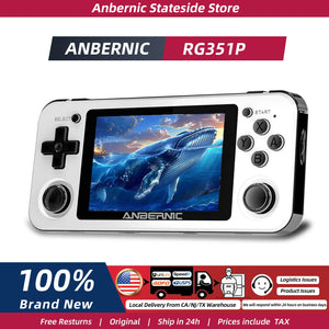 RG351P Retro Handheld Game Console | Black, White or Purple | iGameConsole