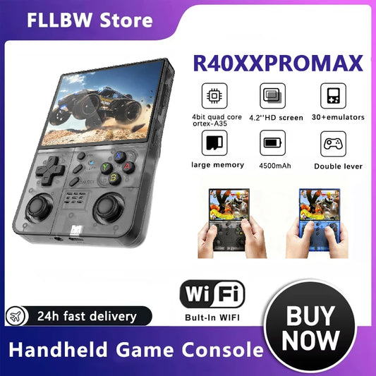 iGameConsole R40XX Retro Handheld Console 4.2" IPS Linux-based retro gaming OS 64GB | iGameConsole 2026 Premium | Supports GBA SNES PS1 1000+ Preloaded Games Plug and Play | Back to School Gift for Kids Adults Dad | WiFi Enabled