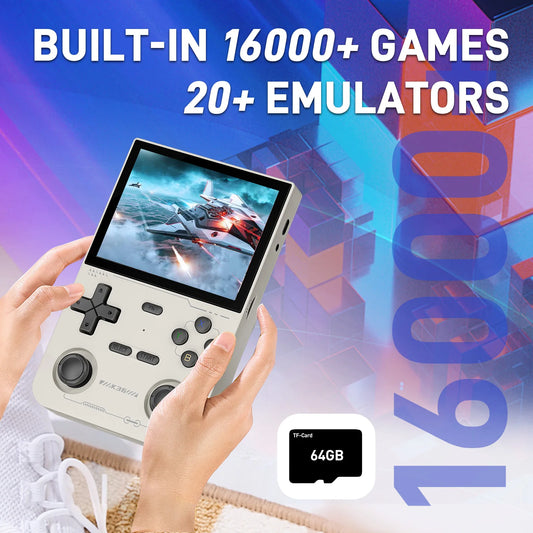 GameinjaANS13 Retro Handheld Console 3.5" IPS Linux-based retro gaming OS 64GB | iGameConsole 2026 Budget-Friendly | Supports GBA SNES PS1 1000+ Preloaded Games Plug and Play | Back to School Gift for Kids Adults Dad