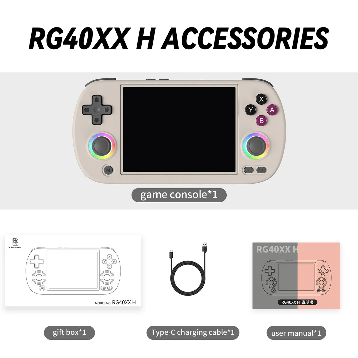 RG40XX Retro Handheld Console Linux-based retro gaming OS (muOS community firmware) 64GB | iGameConsole 2026 Premium | Supports GBA SNES PS1 5000+ Preloaded Games Plug and Play | Back to School Gift for Retro Gamers Adults Collectors