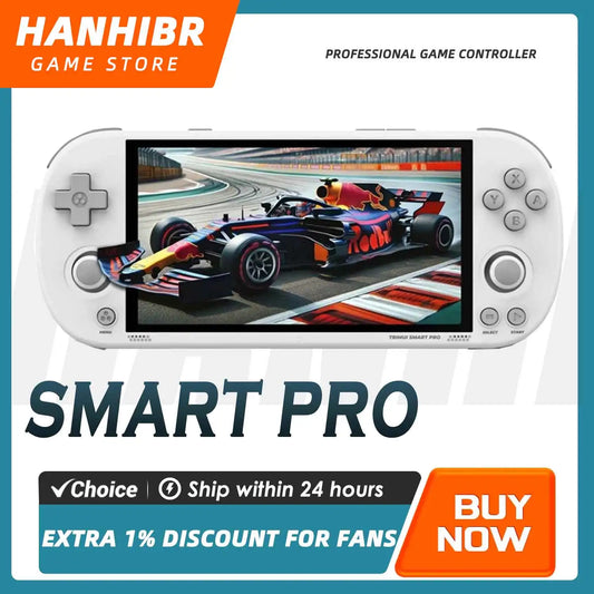 TrimUISmart Retro Handheld Console 4.96" IPS Linux-based retro gaming OS (CrossMix community firmware) 64GB | iGameConsole 2026 Premium | Supports GBA SNES PS1 1000+ Preloaded Games Plug and Play | Back to School Gift for Kids Adults Dad
