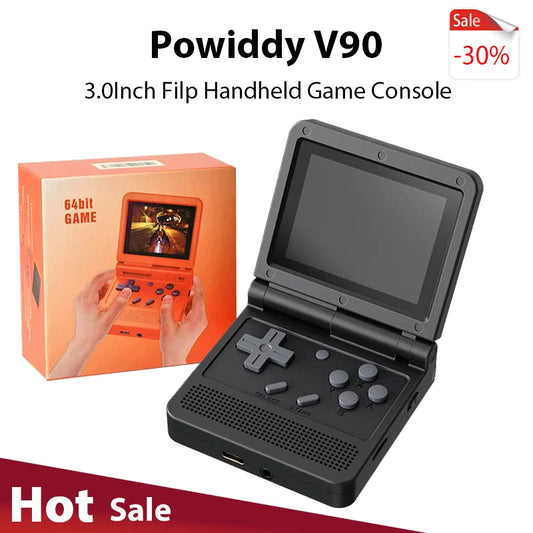 V90 Retro Handheld Console 3.0" IPS Linux-based retro gaming OS 64GB | iGameConsole 2026 Mid-Range | Supports GBA SNES NES PS1 GBC 15000+ Preloaded Games Plug and Play | Back to School Gift for Kids Adults Dad | Nostalgic Classic Gaming Childhood Memories