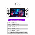 X55 Retro Handheld Console 5.5" IPS Linux-based retro gaming OS 64GB | iGameConsole 2026 Premium | Supports GBA SNES PS1 PSP 80000+ Preloaded Games Plug and Play | Back to School Gift for Kids Adults Dad | 64GB Extended Library Edition