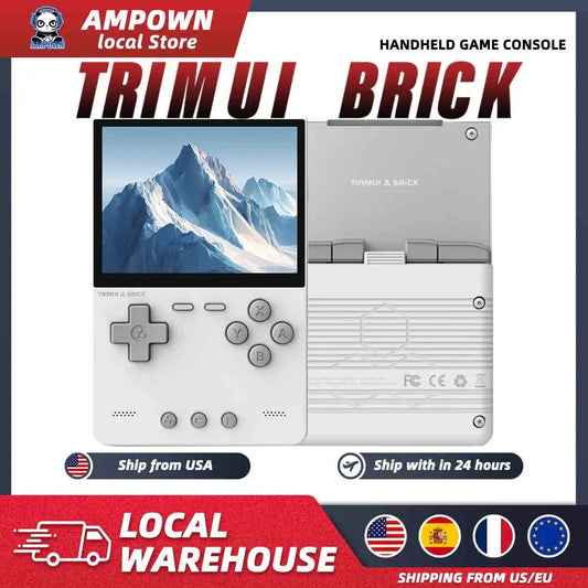 TrimUIBrick Retro Handheld Console 3.2" IPS Linux-based retro gaming OS (CrossMix community firmware) 64GB | iGameConsole 2026 Premium | Supports GBA SNES PS1 12000+ Preloaded Games Plug and Play | Back to School Gift for Kids Adults Dad