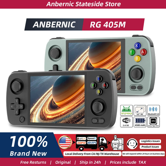 Anbernic Retro Handheld Console 4" IPS Linux-based retro gaming OS 64GB | iGameConsole 2026 Flagship | Supports GBA SNES PS1 3000+ Preloaded Games Plug and Play | Back to School Gift for Kids Adults Dad | WiFi Enabled