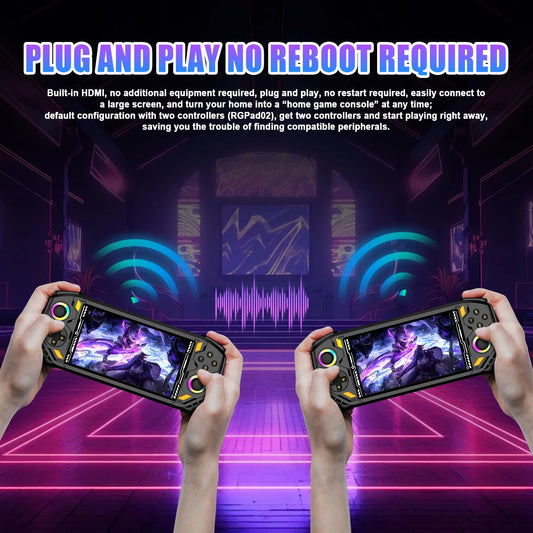 AISLPCRG52 Retro Handheld Console 5.5" IPS Linux-based retro gaming OS (EmuELEC community firmware) 64GB | iGameConsole 2026 Premium | Supports GBA SNES PS1 1000+ Preloaded Games Plug and Play | Back to School Gift for Kids Adults Dad | WiFi Enabled