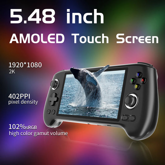 Anbernic Retro Handheld Console 5.48" IPS Linux-based retro gaming OS 64GB | iGameConsole 2026 Flagship | Supports GBA SNES PS1 8000+ Preloaded Games Plug and Play | Back to School Gift for Kids Adults Dad | WiFi Enabled