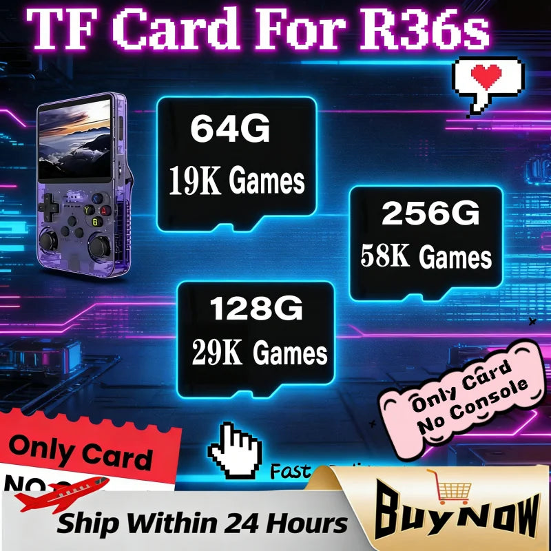iGameConsole R36S MicroSD Card 2026 | Compatible R36S Retro Handheld Console Accessory | High-Speed Class 10 MicroSD Plug and Play Ready | Protect Your Gaming Investment Premium Quality | MicroSD Memory Card Retro Console Storage Upgrade