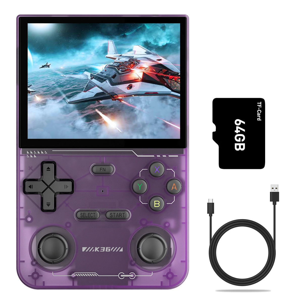 GameinjaANS13 Retro Handheld Console 3.5" IPS Linux-based retro gaming OS 64GB | iGameConsole 2026 Budget-Friendly | Supports GBA SNES PS1 1000+ Preloaded Games Plug and Play | Back to School Gift for Kids Adults Dad