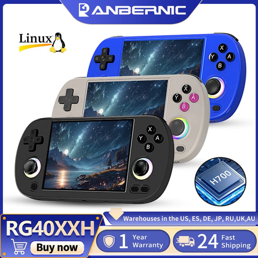 RG40XX Retro Handheld Console Linux-based retro gaming OS (muOS community firmware) 64GB | iGameConsole 2026 Premium | Supports GBA SNES PS1 5000+ Preloaded Games Plug and Play | Back to School Gift for Retro Gamers Adults Collectors