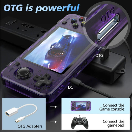 R36S Retro Handheld Console 3.5" IPS Linux-based retro gaming OS (ArkOS community firmware) 64GB | iGameConsole 2026 Premium | Supports GBA SNES PS1 1000+ Preloaded Games Plug and Play | Back to School Gift for Kids Adults Dad