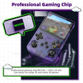 R36S Retro Handheld Console 3.5" IPS Linux-based retro gaming OS (ArkOS community firmware) 64GB | iGameConsole 2026 Premium | Supports GBA SNES PS1 N64 PSP MAME 1000+ Preloaded Games Plug and Play | Back to School Gift for Kids Adults Dad